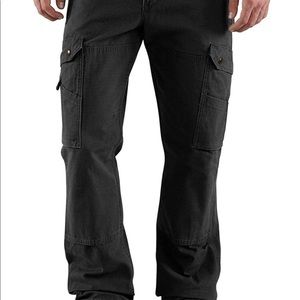 Carhartt Men's Ripstop Cargo Work Pant, Black, 42W X 34L